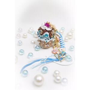 Minime Paris Crystal Cupcake Bag Charm